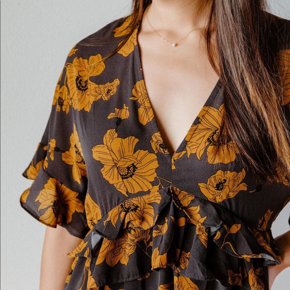Floral Ruffle Dress - Picture 3 of 3